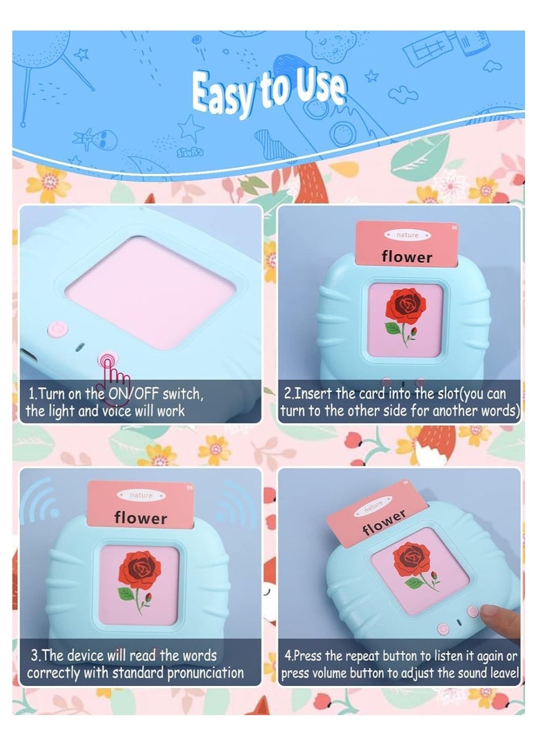 ELTRAZONE Talking Flash Cards Learning Toys for 2 3 4 5 6 Year Old Boys Girls, Autism Sensory Toys for Autistic Children with 224 Words, Preschool Montessori Toys and Birthday Gift for Kids Ages 2-6  - Image 3