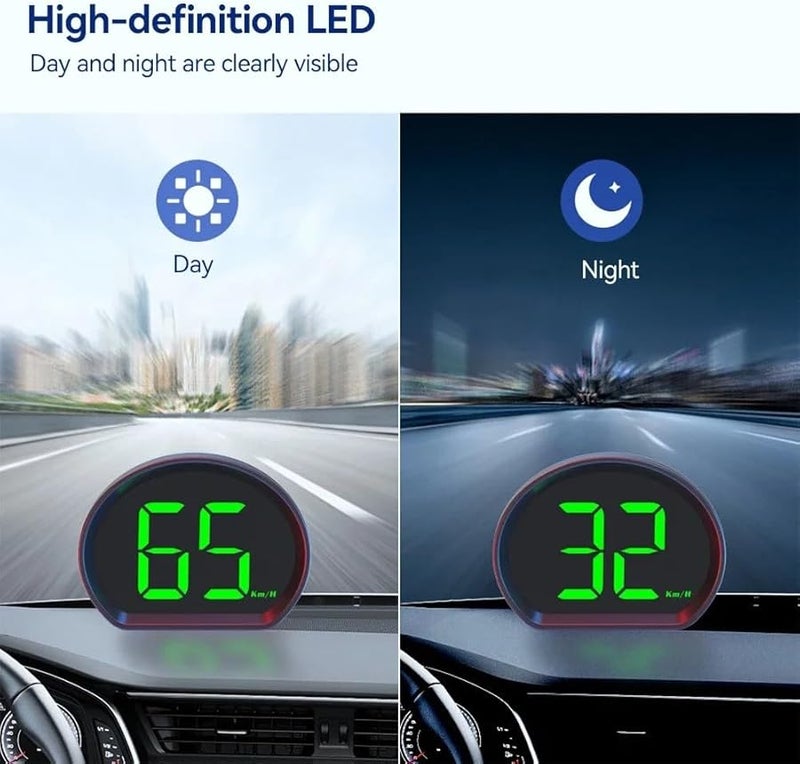 GPS Speedometer HUD with White Green Light Display for Car Truck Bus E Scooter - Image 4