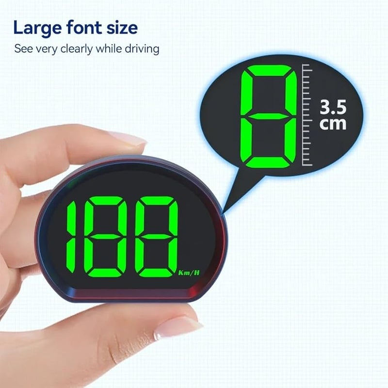 GPS Speedometer HUD with White Green Light Display for Car Truck Bus E Scooter - Image 3