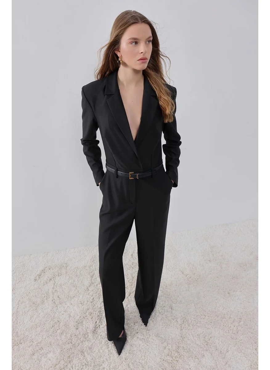Pieces Of Melon Black Long Sleeve Jumpsuit