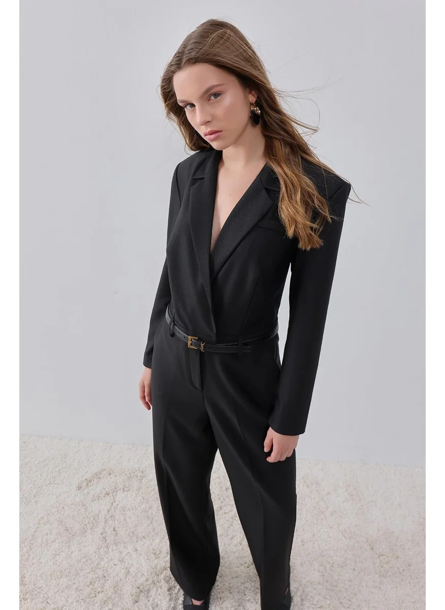 Pieces Of Melon Black Long Sleeve Jumpsuit