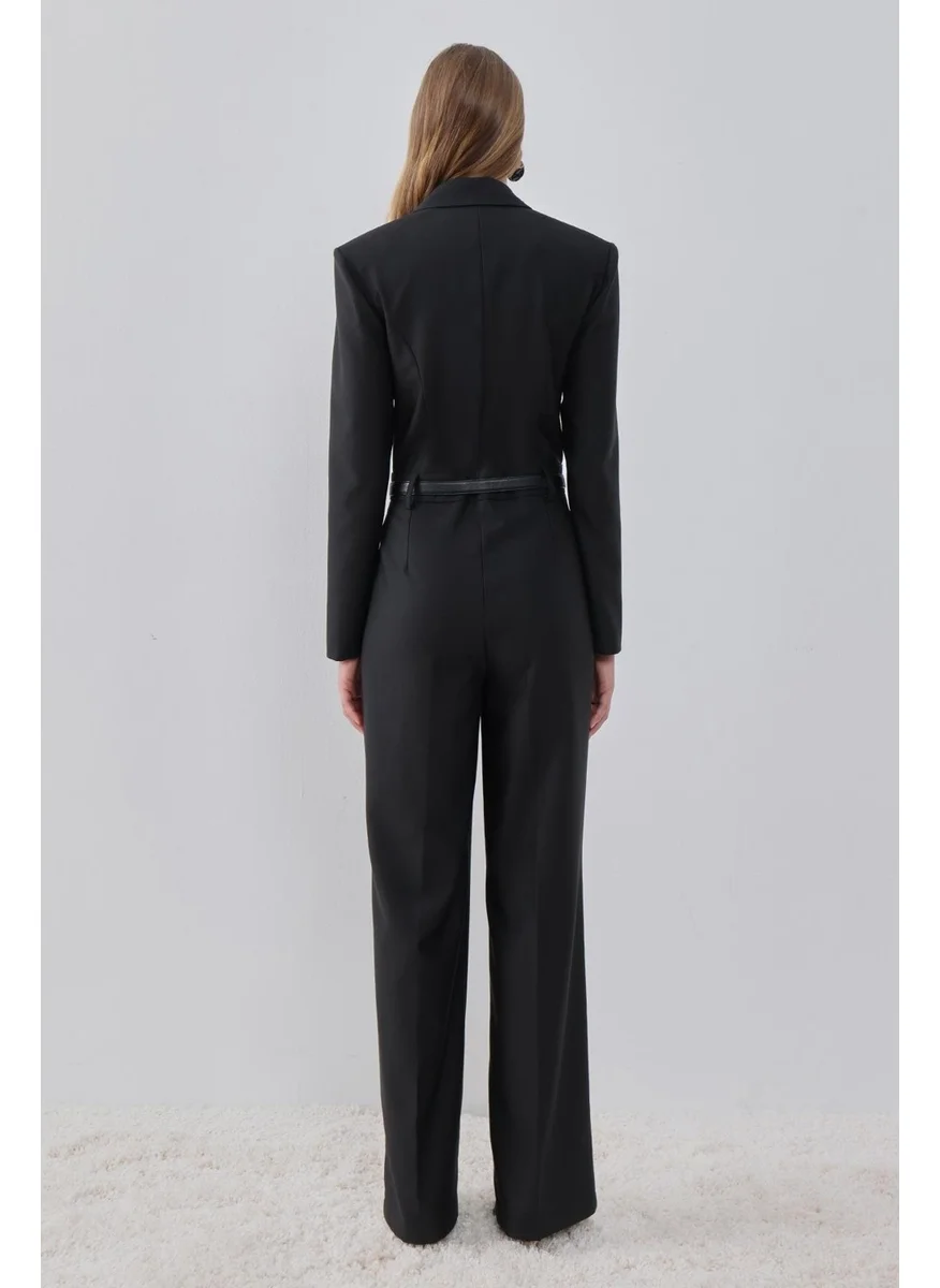 Pieces Of Melon Black Long Sleeve Jumpsuit