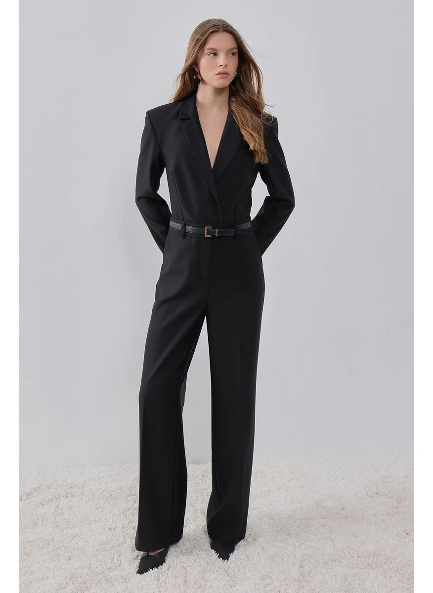 Pieces Of Melon Black Long Sleeve Jumpsuit