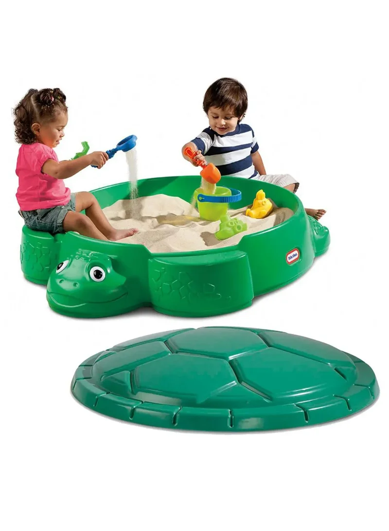 little tikes Sea Turtle Sandbox with Lid – Outdoor Play for Kids