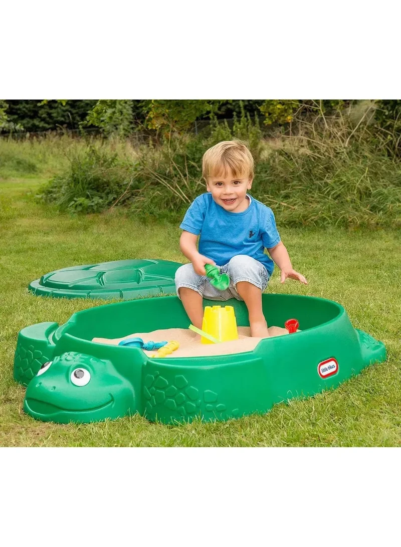 little tikes Sea Turtle Sandbox with Lid – Outdoor Play for Kids