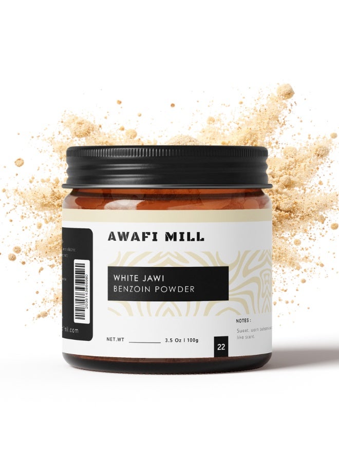 AWAFI MILL White Jawi (Benzoin) Powder | Luban Jawi 100g (3.5 Oz) - Pack of 5 | Loose Powder - Image 1