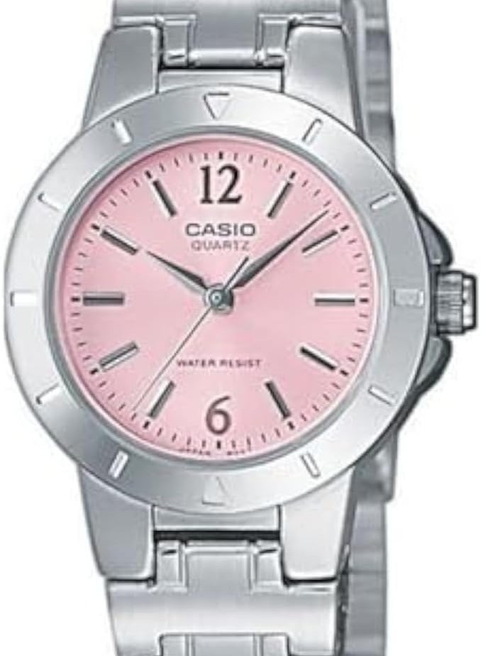 Casio Women's Silver Analog Metal Strap Watch LTP-1177A-4A1DF - Image 1