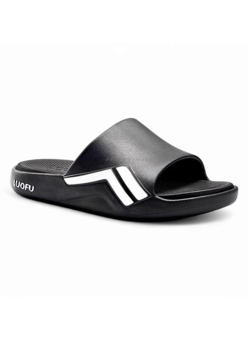 LUOFU Luofu Men’s Comfortable Slide Slippers – EVA Non-Slip Waterproof Casual Footwear – Ideal for Everyday, Outdoor, and Shower Use – Lightweight, Soft Sole Sandals  - Image 1