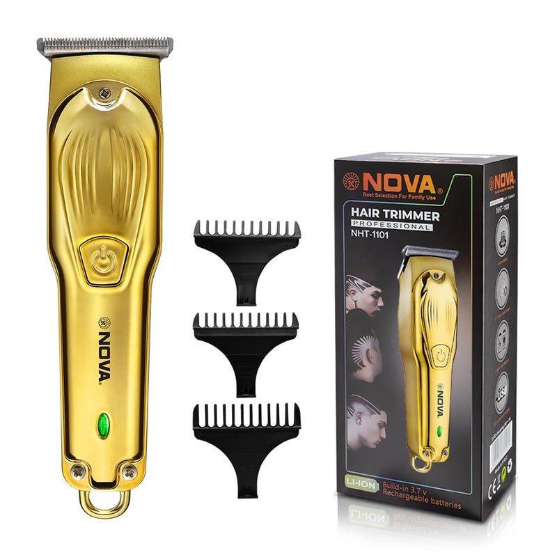 NOVA NHT 1102 Trimmer 120 min Runtime 4 Length Settings Gold - Image 1