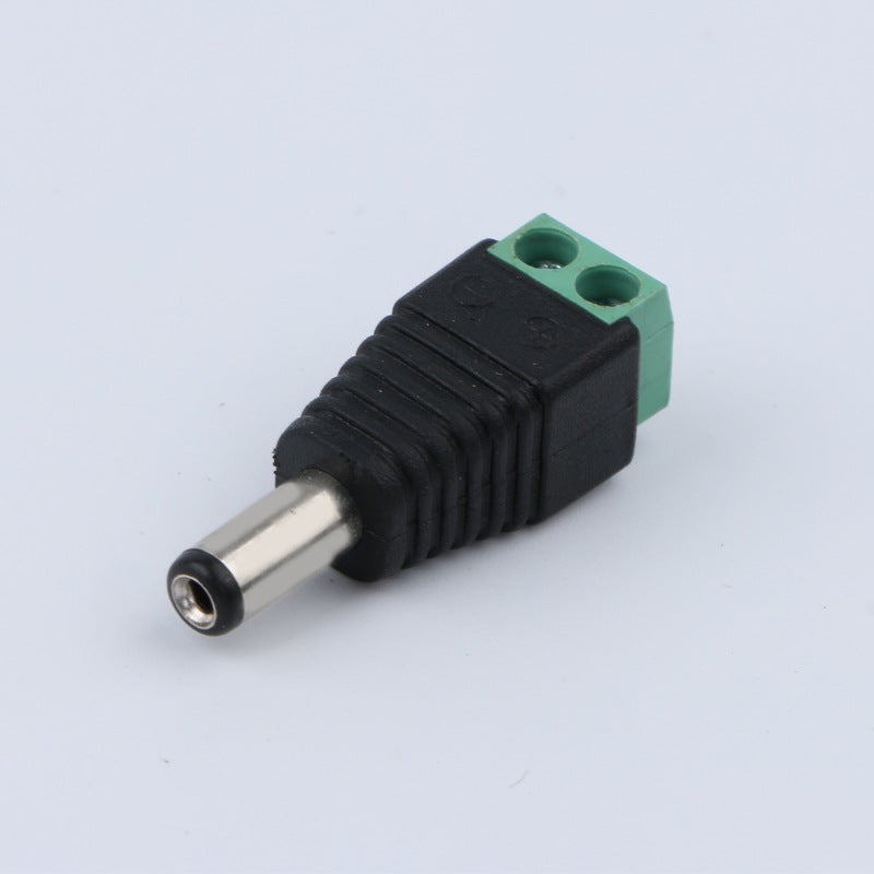 Green Welding-Free Screw Monitoring Engineering Power Dc Male And Female Head 12V Camera 5.5*2.1 - Image 1