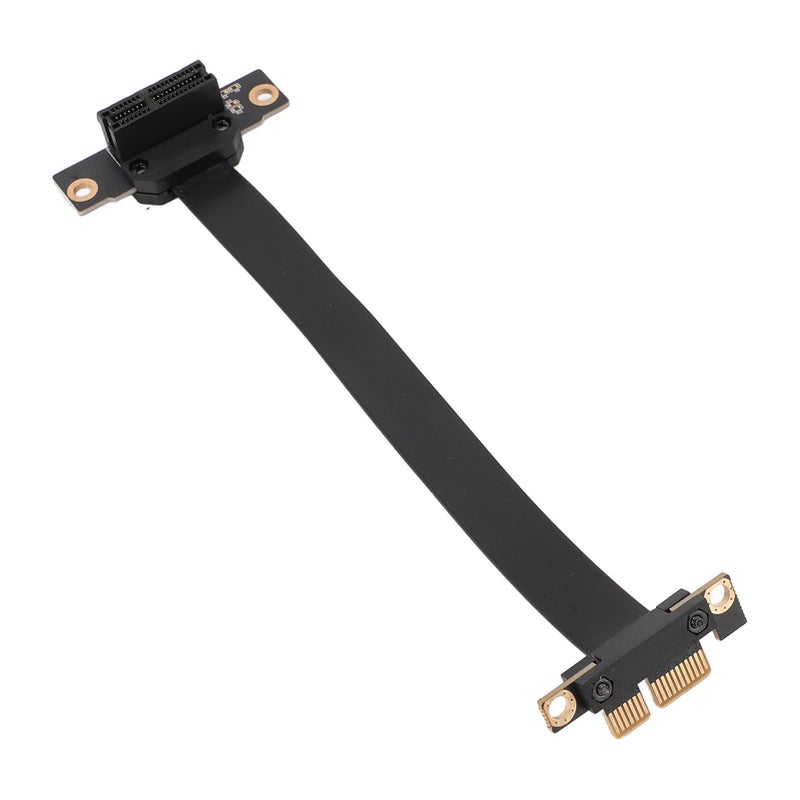 PCIe 3.0 X1 Riser Cable 8Gbps High Speed Dual 90 Degree Right Angle PCI Express 3.0 X1 Extension Cable for 1U 2U 30cm / 11.8in Length - Image 2