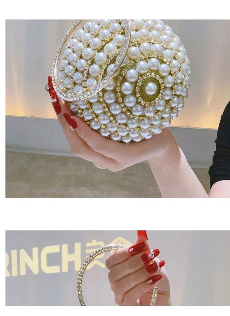 LisaAn Stone Embellished Clutch Pearl Ball 15*15*15 Cm - pzsku/Z5FB532D552A2326E4767Z/45/_/1724818187/6f27b6ba-113d-45be-9a32-70c0ed8faa79