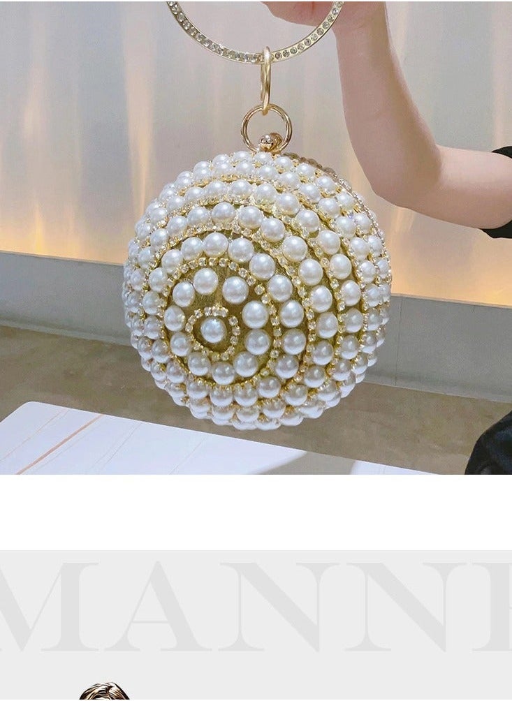 LisaAn Stone Embellished Clutch Pearl Ball 15*15*15 Cm - pzsku/Z5FB532D552A2326E4767Z/45/_/1724818191/0e2a7f2f-cd2d-4650-af43-7ff036063d3d