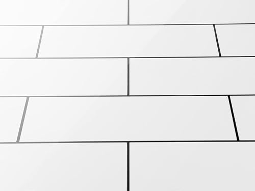 ReWallpaper Kitchen Wallpaper Peel and Stick Backsplash Wallpaper for Kitchen Wall Bathroom Waterproof Subway Tile Contact Paper Back Splash Tiles Peel and Stick White Tile Wall Paper Roll 17.7X79 - Image 3