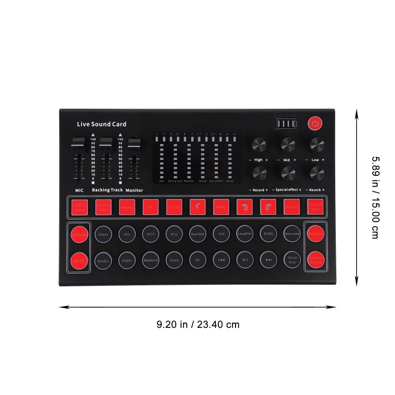 Portable RGB Live Sound Card Voice Changer For Computer And Mobile Phone Streaming - Image 3