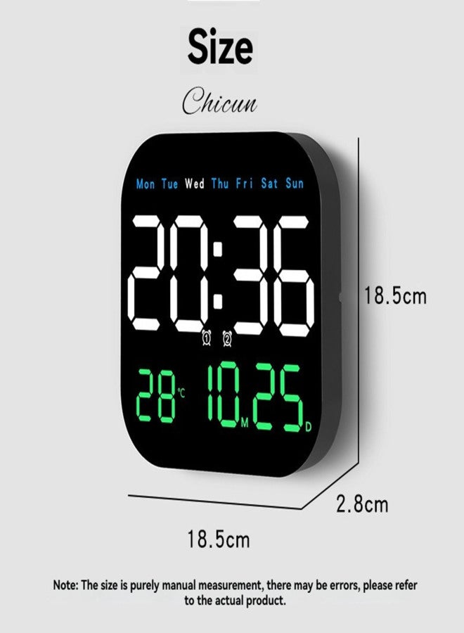 Beauenty Multifunctional clock LED electronic clock living room fresh wall clock can be hung or stood dual-purpose clock - Image 4