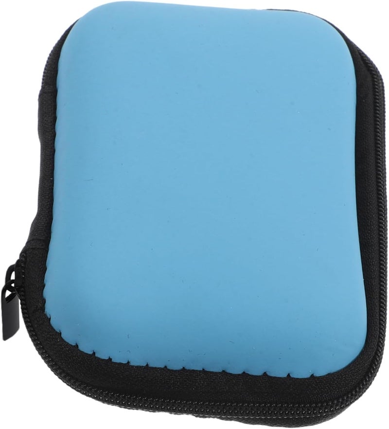 Sky Blue Waterproof Playing Card Case Compact Portable Deck Organizer Storage Box - Image 1