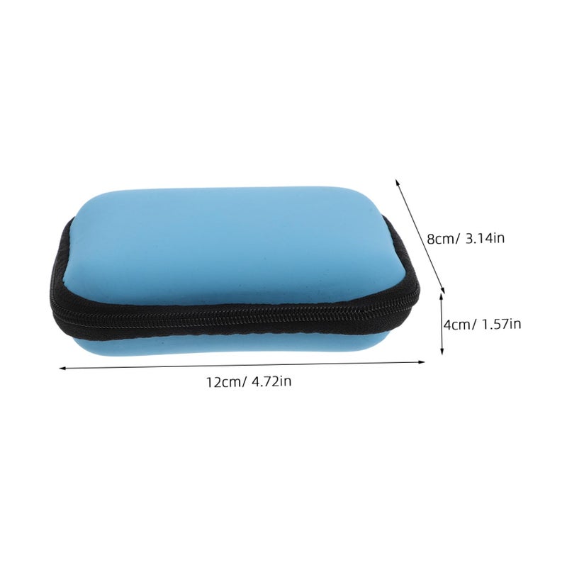Sky Blue Waterproof Playing Card Case Compact Portable Deck Organizer Storage Box - Image 3