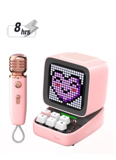 Divoom Divoom DitooMic Bluetooth Speaker Microphone Karaoke Function - Pink  - Image 1