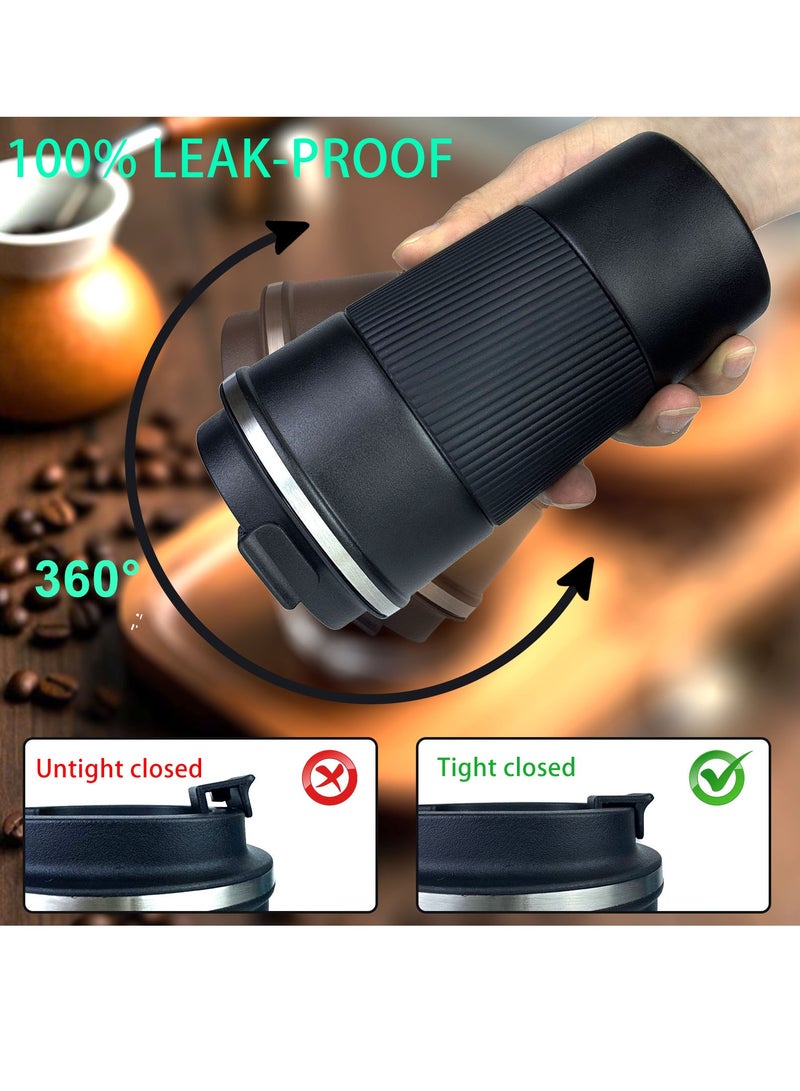 Travel Coffee Mug Stainless Steel Vacuum Ice and Hot Drinks Insulated Tumbler for Home Office Outdoor Works 2 Pack  - Image 3