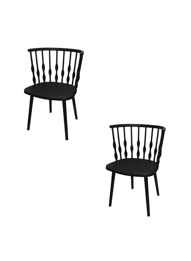 JILPHAR FURNITURE Jilphar Furniture Modern Dining Chair Black - 1270A set of 2pcs 