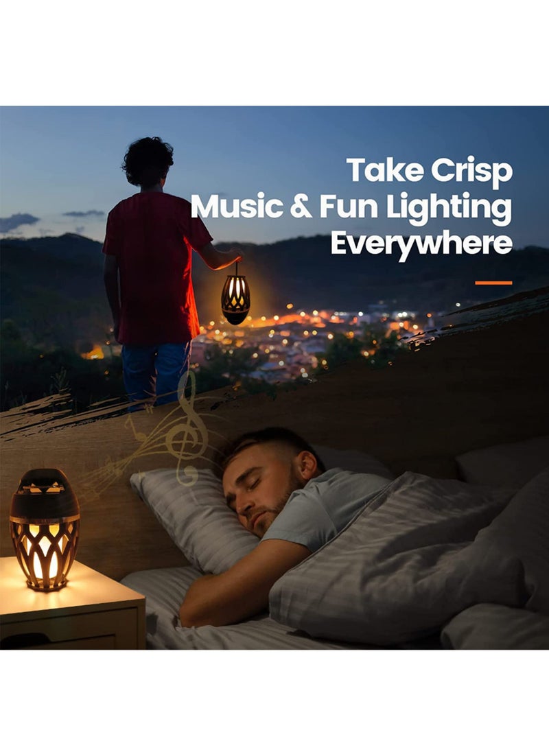 Generic - Mini speaker,Outdoor Bluetooth Speaker, Bluetooth Led Flame Speaker, Flame Torch Atmosphere Speaker, Party Camping Decorations - Image 1