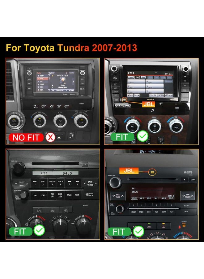 iCarSEPTON 4G+64G Android Upgrade Radio for Toyota Tundra 2007-2013, Toyota Sequoia 2008-2015, Head Unit Car Audio 10" Touch Screen Stereo Wireless Carplay Android Auto Bluetooth 5GWiFi GPS for J-B-L & No J-B-L - Image 2