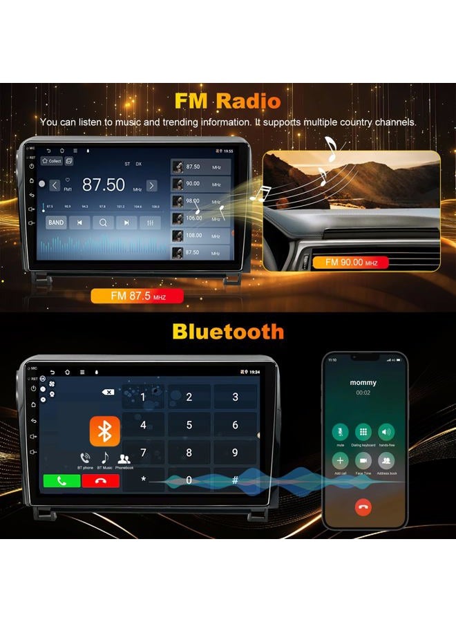 iCarSEPTON 4G+64G Android Upgrade Radio for Toyota Tundra 2007-2013, Toyota Sequoia 2008-2015, Head Unit Car Audio 10" Touch Screen Stereo Wireless Carplay Android Auto Bluetooth 5GWiFi GPS for J-B-L & No J-B-L - Image 5