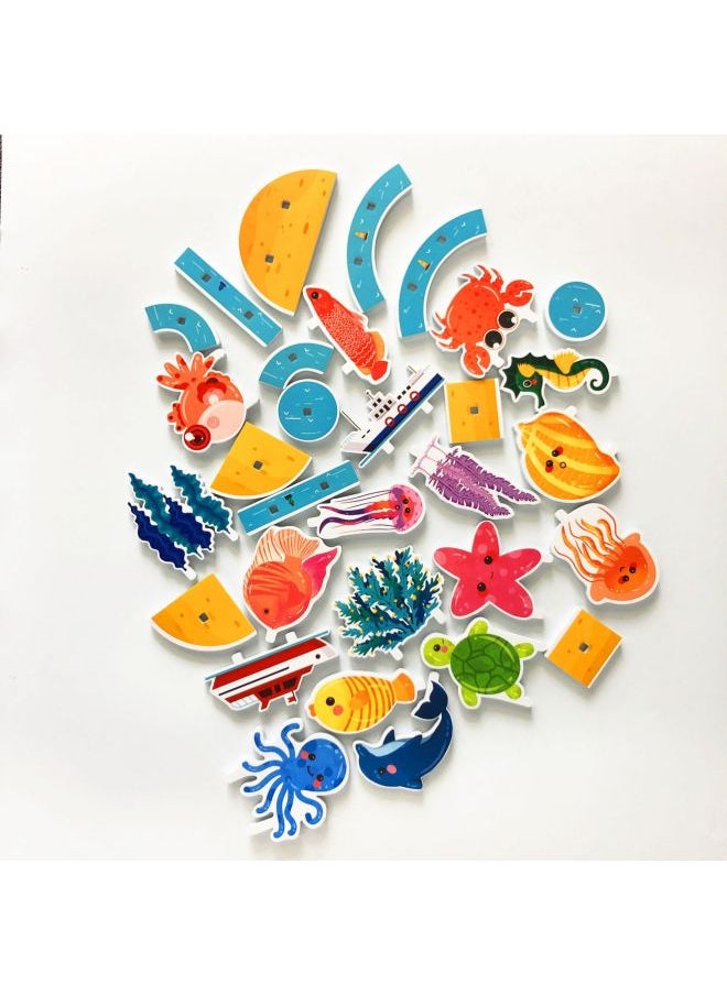 EVA Bath Toys For Kids Floating Water Play Ocean Animal Recognition Baby Bath Fun Educational Toys Suitable For 3-14 Years Old-Specifications:Please Contact Wangwang For Customization  - Image 2