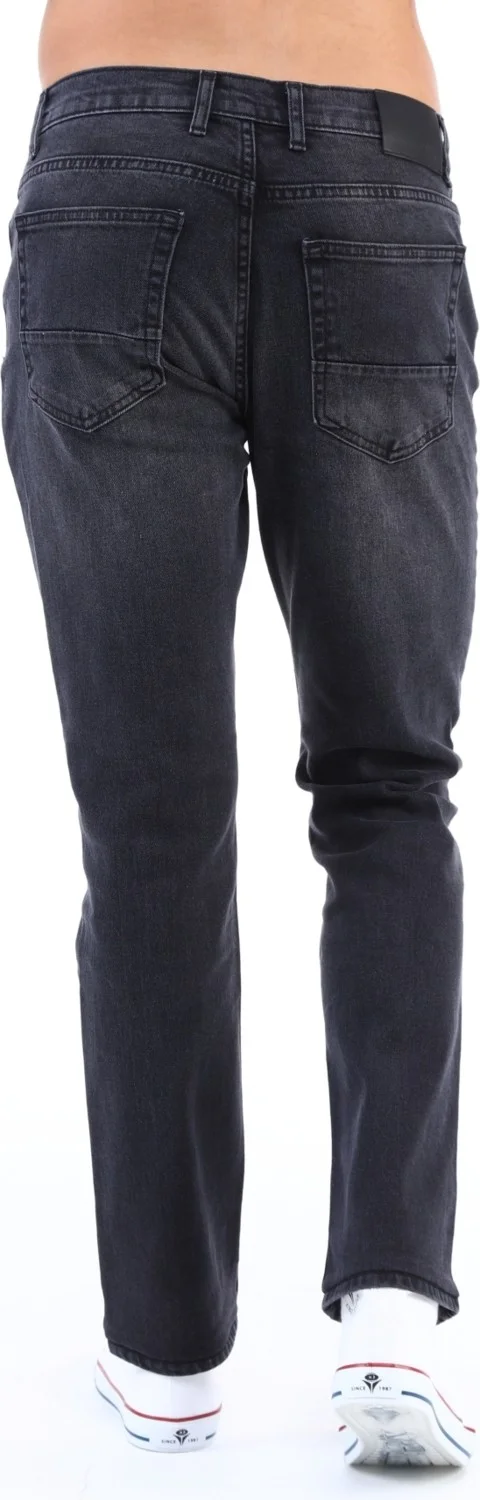 Cedy Denim Men's Yüksel Waist Wide Cut Piggy Leg Denim Trousers Regular Fit Jean C336