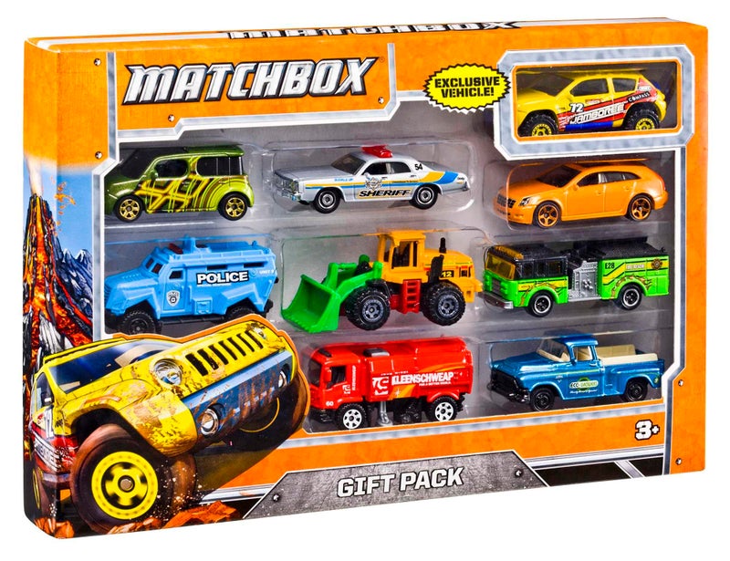 MATCHBOX مجموعة سيارات ماتش بوكس 9 عبوات مقياس 1:64، مجموعة 9 سيارات لعب للأطفال من 3 سنوات وما فوق X7111، ماتش بوكس، متعددة الألوان - Image 1