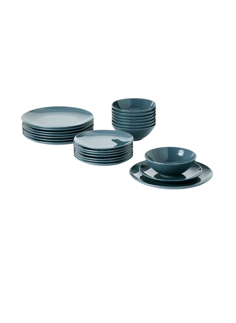 24-piece service, glossy dark turquoise - Image 1