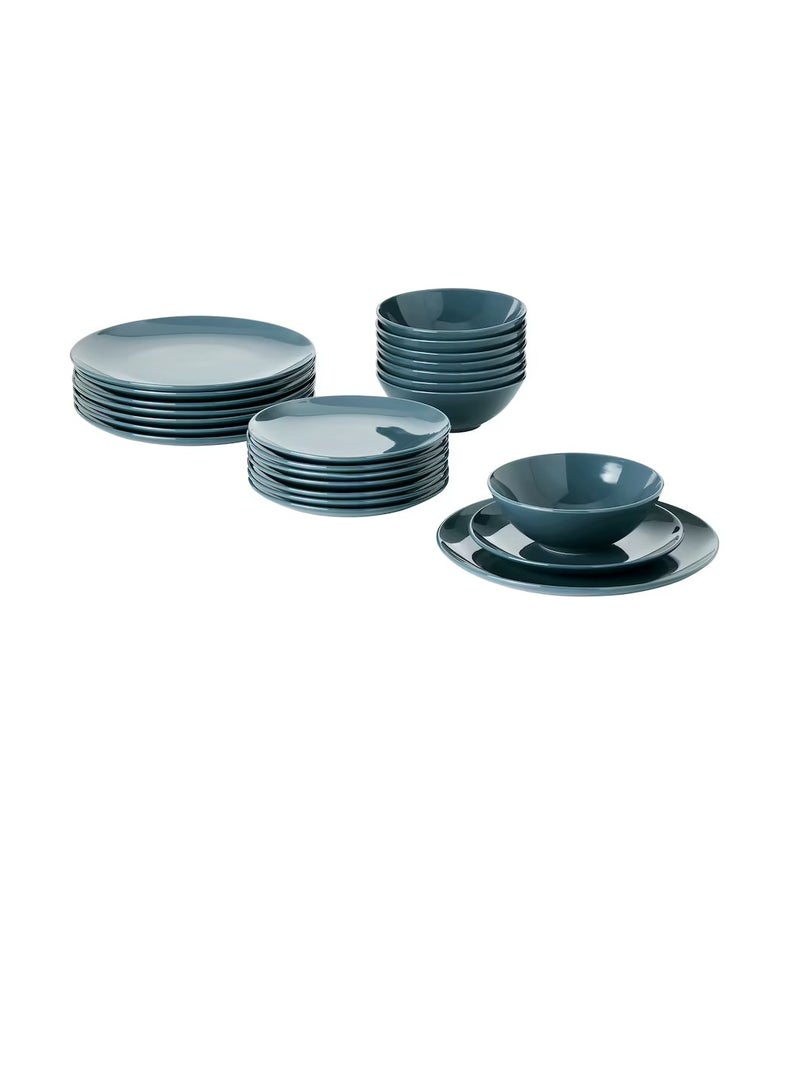 24-piece service, glossy dark turquoise - Image 2