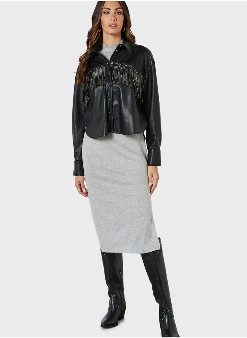 SIVVI for HANIYA - High Neck Bodycon Dress - Image 1