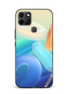 Protective Case Cover For Infinix Smart 6 Rings Design Multicolour