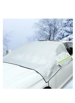 Generic Car sunshade for car windshield, front doors and side mirror cover Bastic hook for protection from UV rays and heat, large size code 7136 - from Rana store  - Image 1