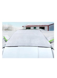 Generic Car sunshade for car windshield, front doors and side mirror cover Bastic hook for protection from UV rays and heat, large size code 7136 - from Rana store  - Image 4