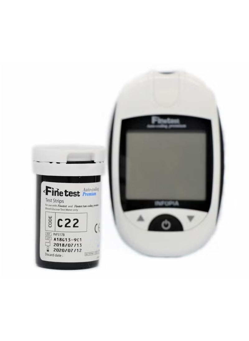 fine test Finetest Autocoding Premium " Blood Glucose Meter For Self Testing "  - Image 4