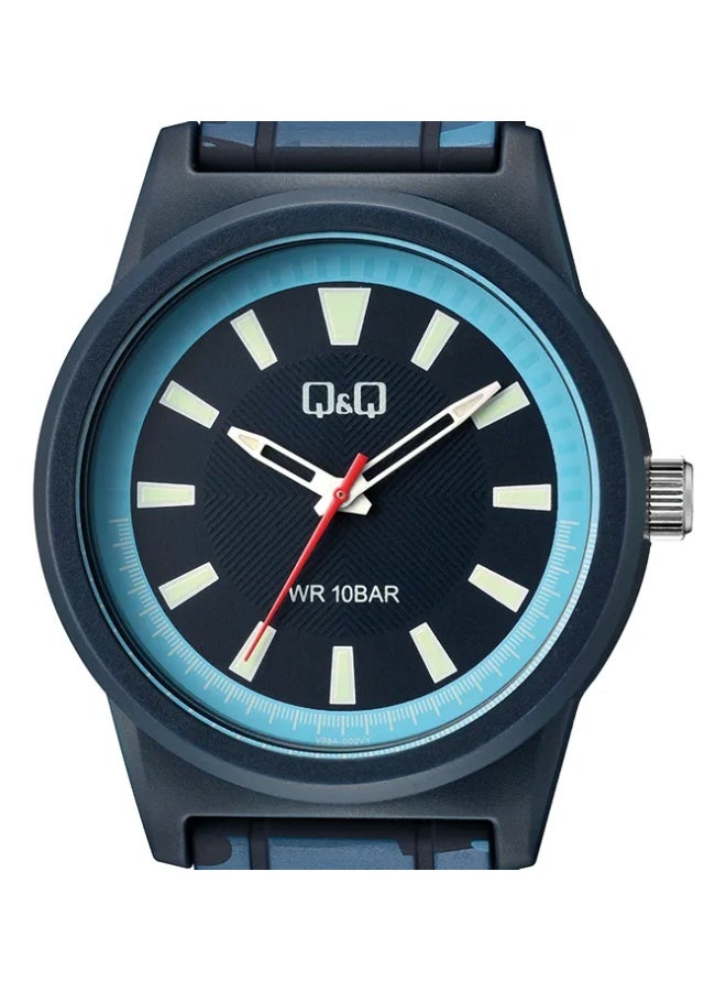 Q&Q Men's Analog Quartz Watch V35A-002VY, Blue - Image 1