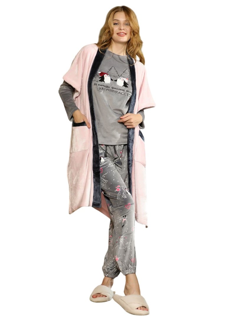 Smile Winter Pajama 3 Piece - Image 1