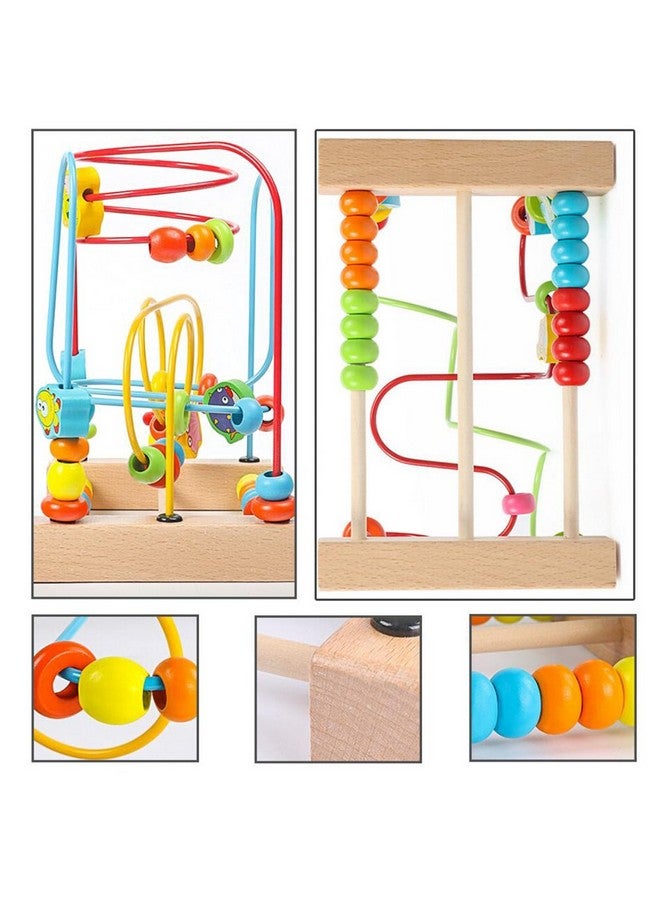 Timy First Bead Maze Roller Coaster Wooden Educational Circle Toy for Toddlers - Image 5