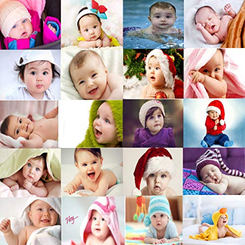 KARTMEN 300GSM Thick Paper, Gloss Laminated HD Smiling Cute Baby Combo Posters for Pregnant Women - Set of 20 (12x18-Inches, Multicolour) - Image 1