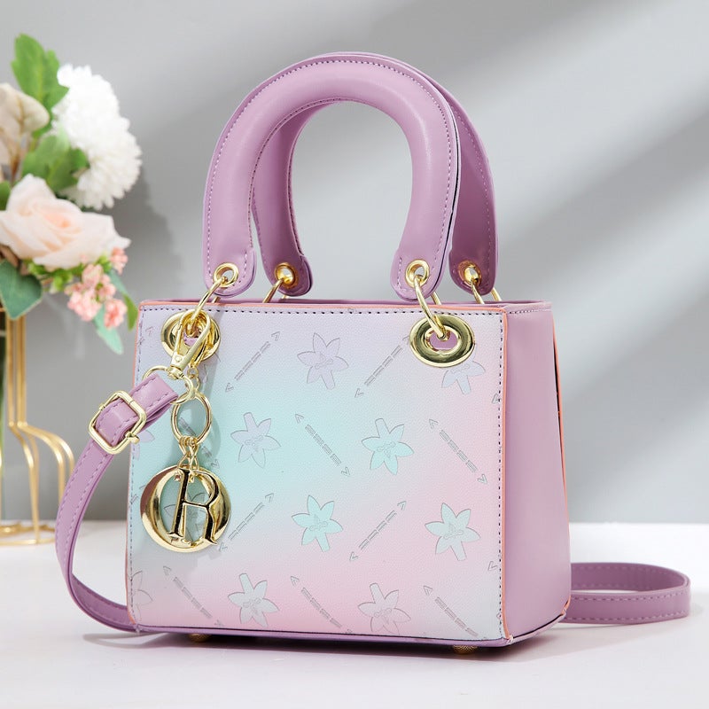 Factory Fashion Women'S Bag High Sense Shoulder Bag Messenger Bag Color Matching Bucket Bag Handbag - Image 3