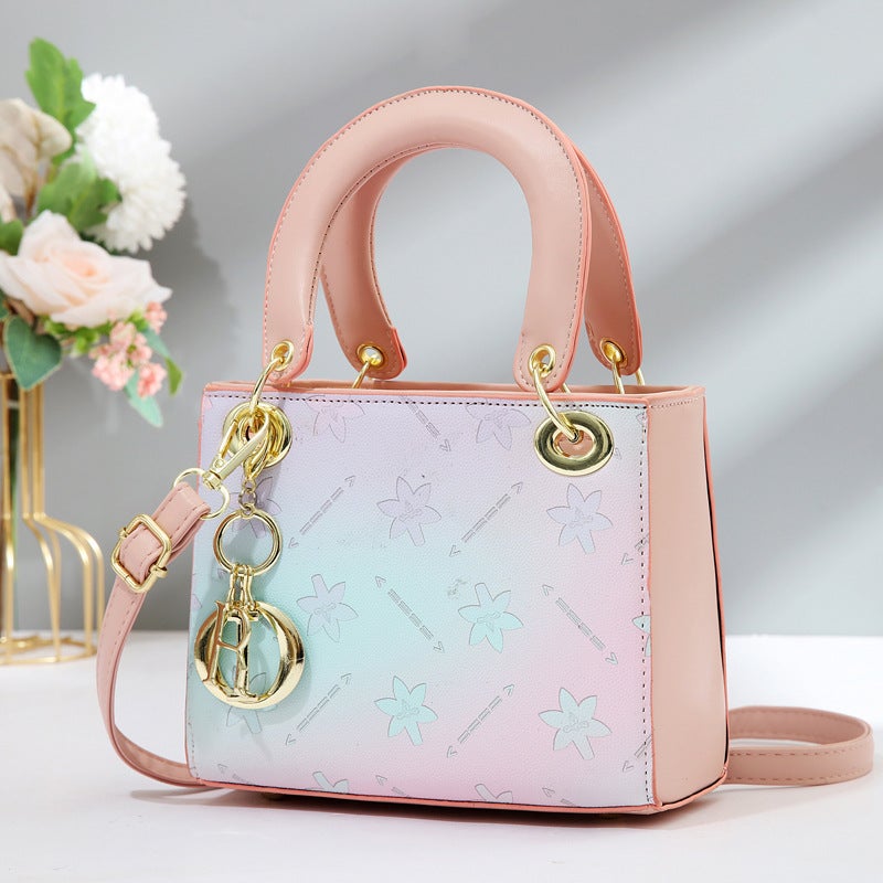 Factory Fashion Women'S Bag High Sense Shoulder Bag Messenger Bag Color Matching Bucket Bag Handbag - Image 1
