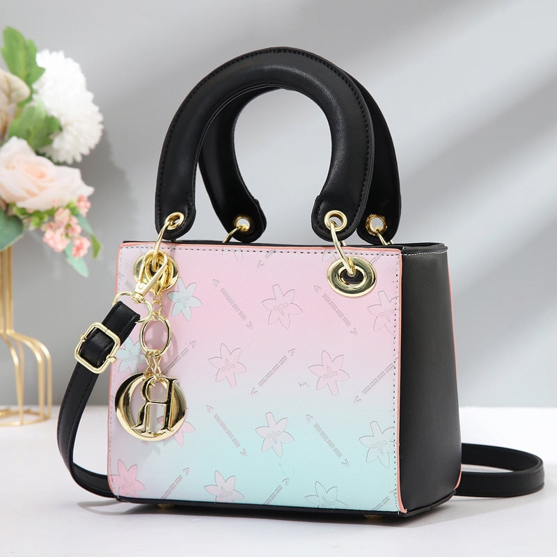 Factory Fashion Women'S Bag High Sense Shoulder Bag Messenger Bag Color Matching Bucket Bag Handbag - Image 4