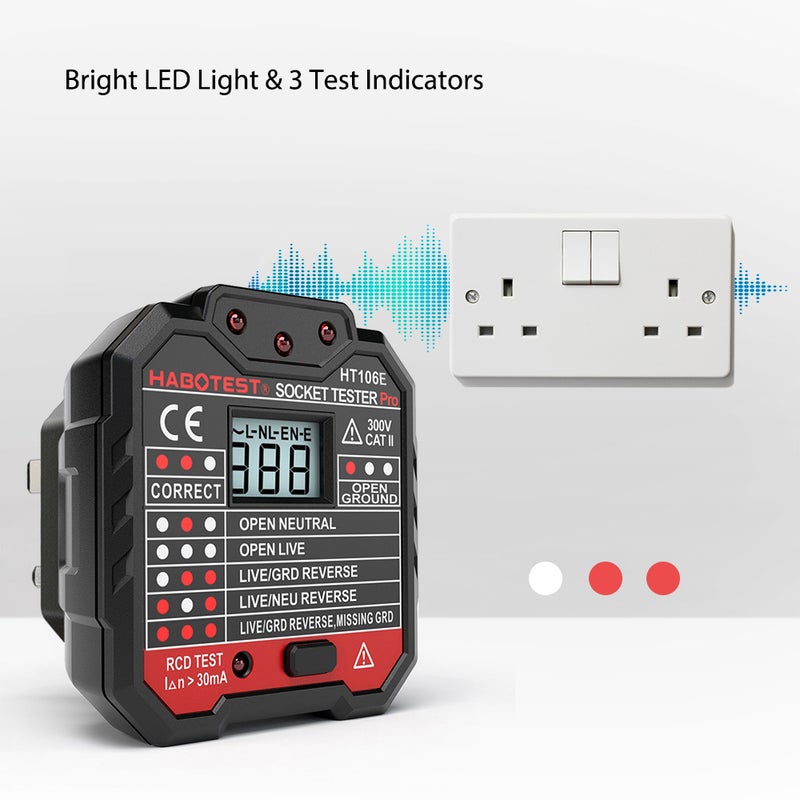 Loquat LCD Digital Voltage Diode Current Meter Black 7.50 x 7.30 x 7.40cm - Image 1