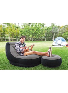 2-Piece Inflatable and Deflatable Sofa Set with Cup Holder for Indoor or Outdoor Use 102x137x79cm - pzsku/Z5FB67A505BEF6AB8C4A8Z/45/_/1717596037/b2a5ae5e-d791-4e4b-92a0-f46d2f096e9d