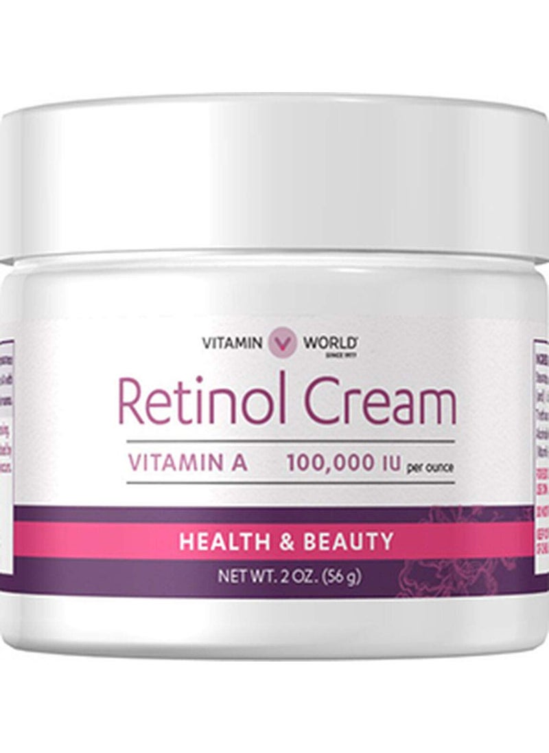 VITAMIN WORLD Vitamin World Retinol Cream 2 oz A 100000 IU per oz 
