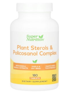 Super Nutrition Plant Sterols & Policosanol Complex 180 Tablets 
