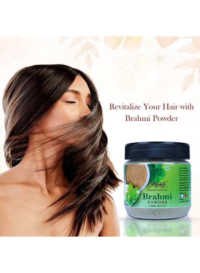 Mirintz 100% Natural Brahmi Powder | (100 gms) Pure Bacopa Monnieri | Brahmi for Hair Growth | Bacopa Powder Ayurvedic Support for Healthy Hair | Herbal Hair Mix - Image 2